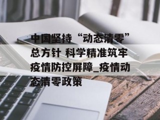 中国坚持“动态清零”总方针 科学精准筑牢疫情防控屏障_疫情动态清零政策